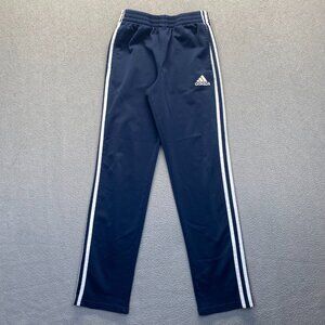 Adidas Boys Blue Athletic Pants ‎ Blue Pockets,Pull On,Size Large ( 14-16)